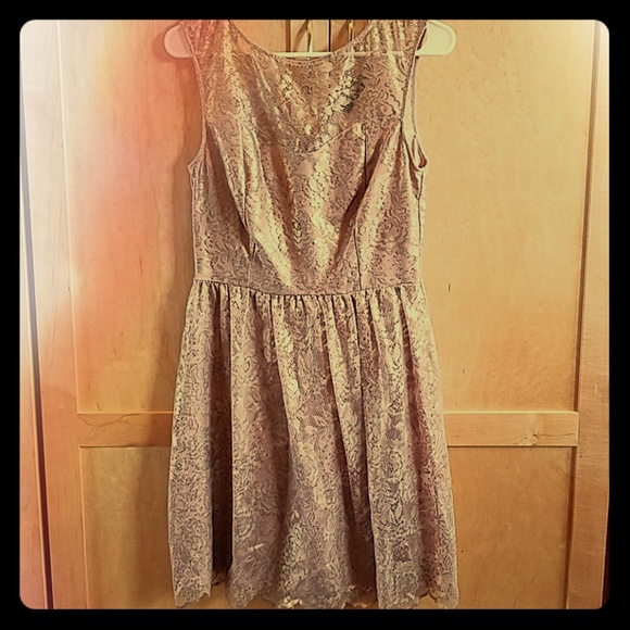dorothy perkins rose gold dress